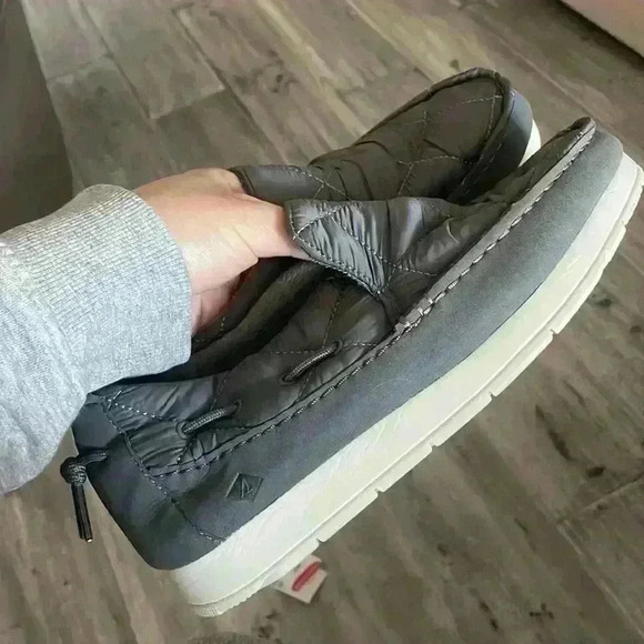 Sperry Women's MOC-SIDER , GREY NYLON, Sz 7.5- New with tags - Picture 9 of 13